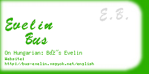 evelin bus business card